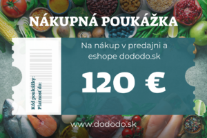 Nákupná poukážka v hodnote 120 EUR