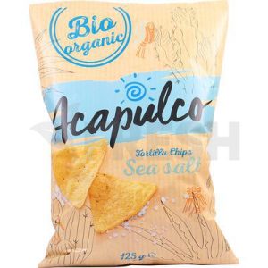 Tortilla Acapulco Chips Bio Morská Soľ 125G Bio Nebio