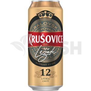 Pivo Krušovice Královská 12% 0.5L Plech Vratný Obal