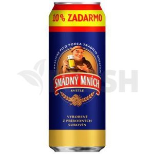 Pivo Smädný Mních 10% 0.5L + 10% Zdarma Plech Vratný Obal