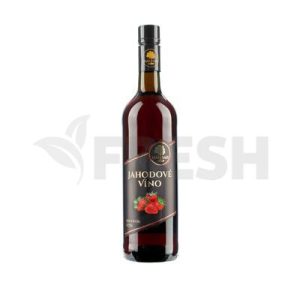 Víno Ovocné Jahodové 0.75L Polosladké Náš Sad