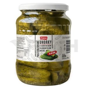 Uhorky Sterilizované V Koren. Náleve Fresh 5-8Cm 660G / Pp 330G