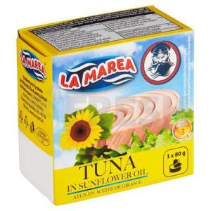 Tuniak V Slnečnicovom Oleji Celý 80G / Pp 52G La Marea