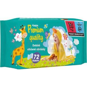 Utierky Vlhčené Detské Fresh Premium Quality 72Ks