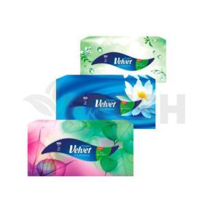 Vreckovky Hygienické Velvet Classic Box 2-Vrst. 100Ks